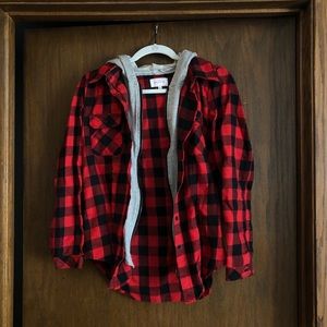 Flannel hoodie